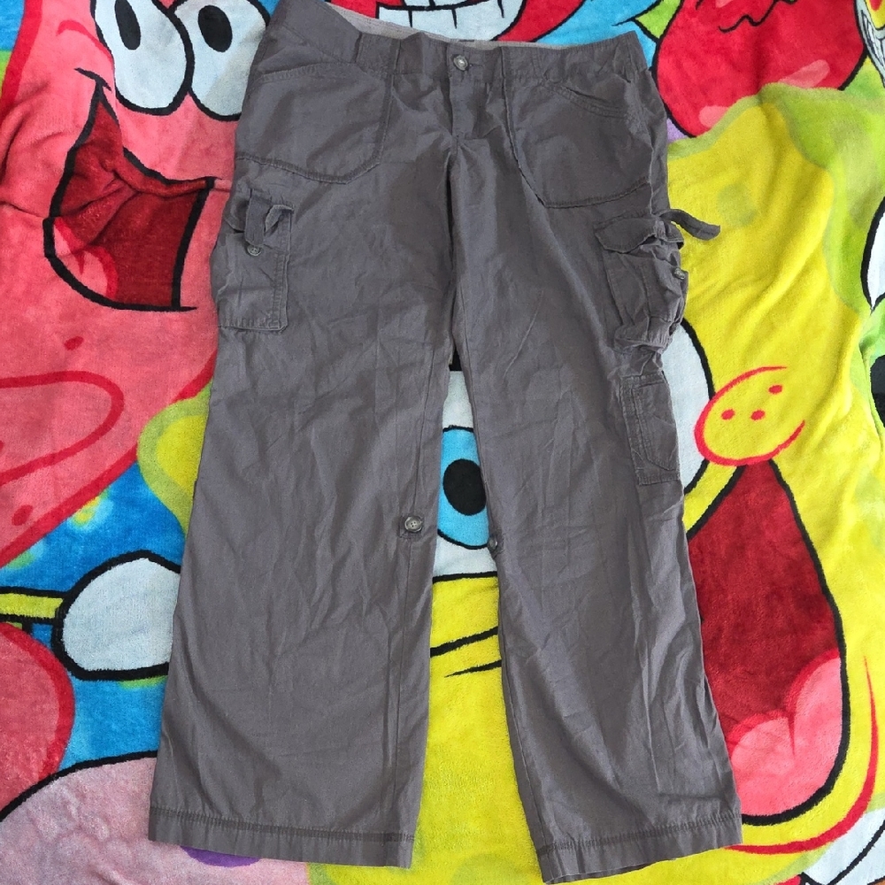 🌙2 for$20 Women's Size 12 LowRise OldNavy Gray Cargo